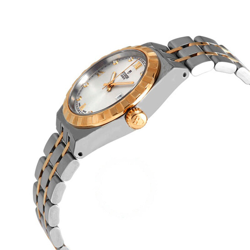 Relógio Royal Automatic Diamond Silver Dial 28 mm 28 mm - Mercado de Luxo - O Maior E-Commerce de Bens, Produtos e Serviços de Luxo do Brasil.