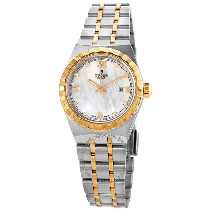Relógio Royal Automatic Madrepérola Diamante 28 mm M28303-00 28 mm - Mercado de Luxo - O Maior E-Commerce de Bens, Produtos e Serviços de Luxo do Brasil.