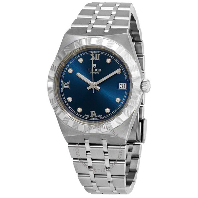 Relógio Mostrador Royal Diamond Blue Sunray 34 mm - Mercado de Luxo - O Maior E-Commerce de Bens, Produtos e Serviços de Luxo do Brasil.