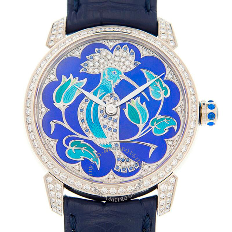 Relógio Classico Lady Automático Diamante Mostrador Azul 35 mm - Mercado de Luxo - O Maior E-Commerce de Bens, Produtos e Serviços de Luxo do Brasil.