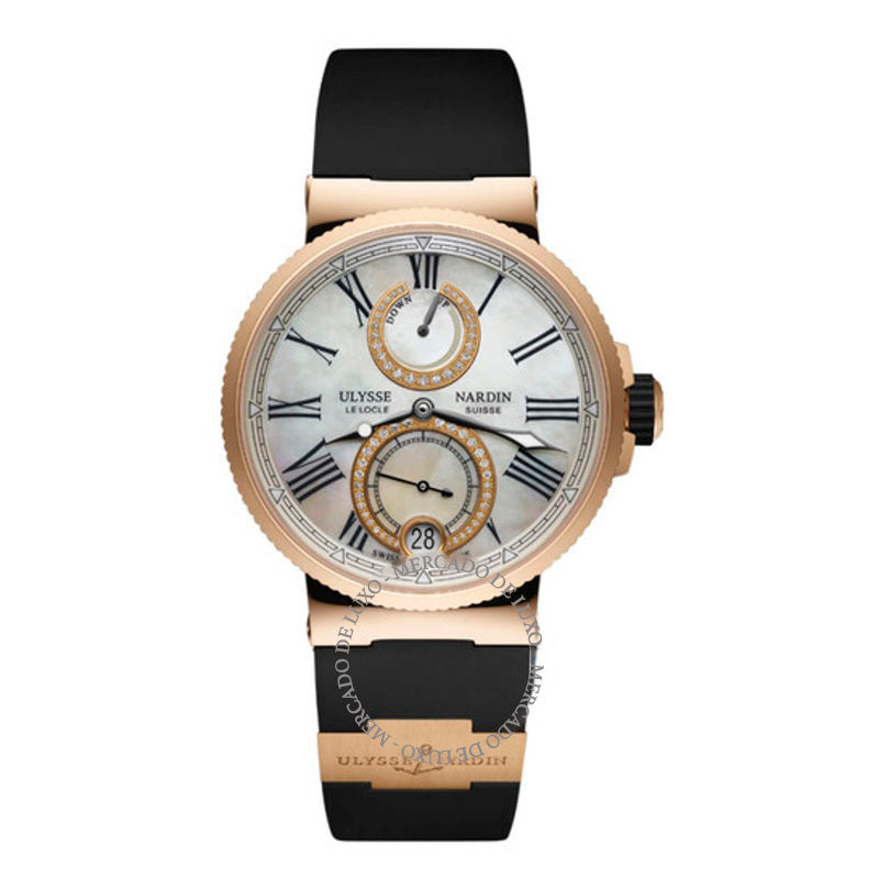 Relógio Mostrador automático em madrepérola branca marinha 39 mm - Mercado de Luxo - O Maior E-Commerce de Bens, Produtos e Serviços de Luxo do Brasil.
