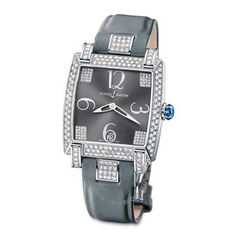 Relógio Caprice Mostrador Cinza Antracite Pulseira de Cetim Automático 34 mm - Mercado de Luxo - O Maior E-Commerce de Bens, Produtos e Serviços de Luxo do Brasil.