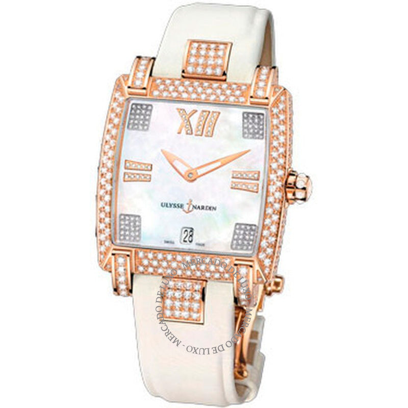 Relógio Caprice Madrepérola Mostrador Pulseira de Cetim Automático 34 mm - Mercado de Luxo - O Maior E-Commerce de Bens, Produtos e Serviços de Luxo do Brasil.