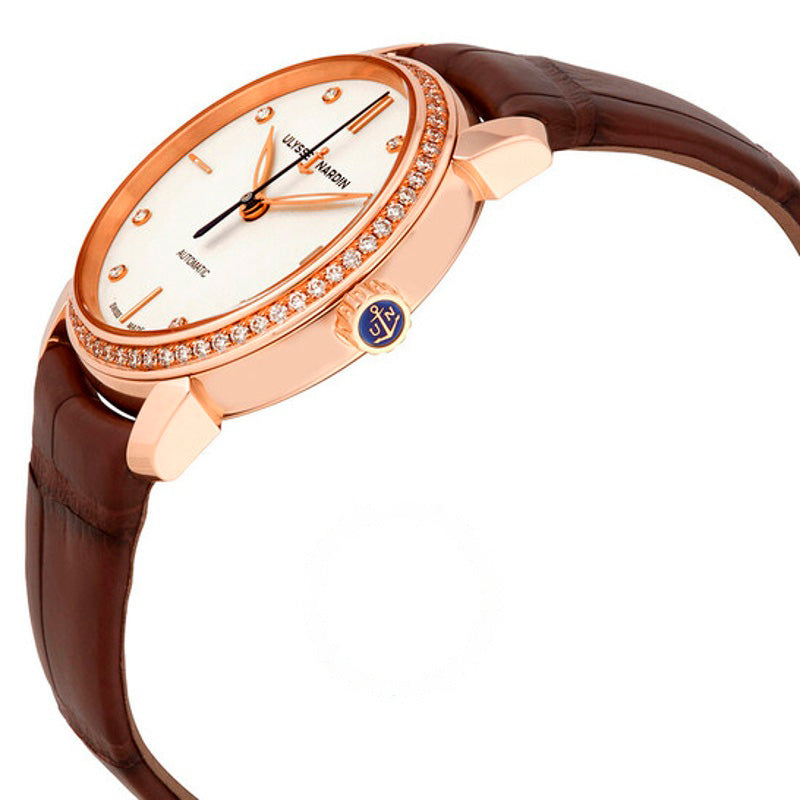 Relógio Classico Eggshell White Diamond Dial Ouro Rosa 18k Couro Marrom 31 mm - Mercado de Luxo - O Maior E-Commerce de Bens, Produtos e Serviços de Luxo do Brasil.