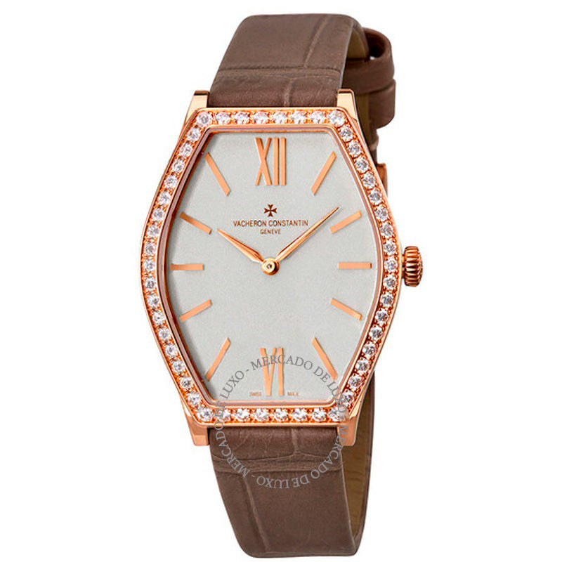 Relógio Mostrador Malte Silver Ouro Rosa 18K Diamante 28 mm - Mercado de Luxo - O Maior E-Commerce de Bens, Produtos e Serviços de Luxo do Brasil.