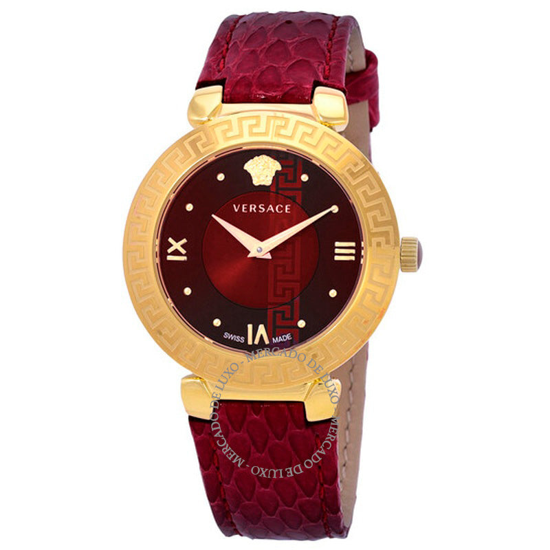 Relógio Mostrador vermelho de quartzo Daphnis 35 mm - Mercado de Luxo - O Maior E-Commerce de Bens, Produtos e Serviços de Luxo do Brasil.