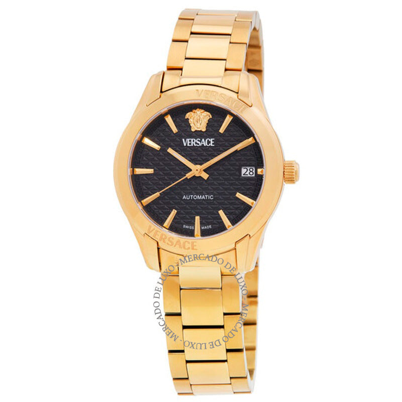 Relógio Greca Classic Automático Mostrador Preto 35 mm - Mercado de Luxo - O Maior E-Commerce de Bens, Produtos e Serviços de Luxo do Brasil.