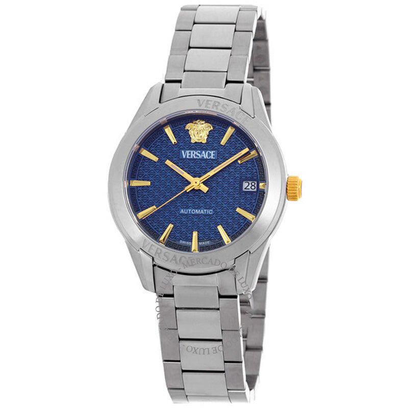 Relógio Greca Classic Automático Mostrador Azul 35 mm - Mercado de Luxo - O Maior E-Commerce de Bens, Produtos e Serviços de Luxo do Brasil.