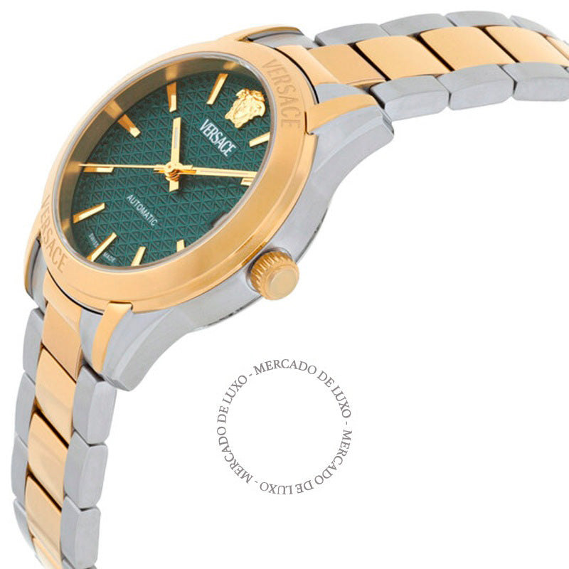 Relógio Greca Classic Automático Mostrador Verde 35 mm - Mercado de Luxo - O Maior E-Commerce de Bens, Produtos e Serviços de Luxo do Brasil.
