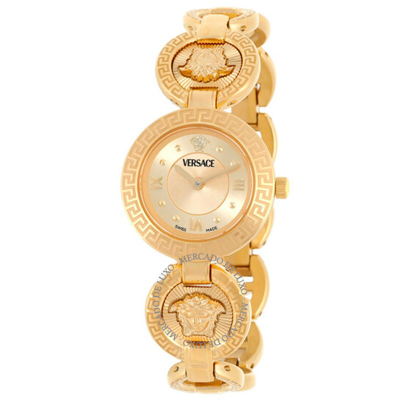 Relógio Greca Jewel Quartz Mostrador Dourado 28 mm - Mercado de Luxo - O Maior E-Commerce de Bens, Produtos e Serviços de Luxo do Brasil.