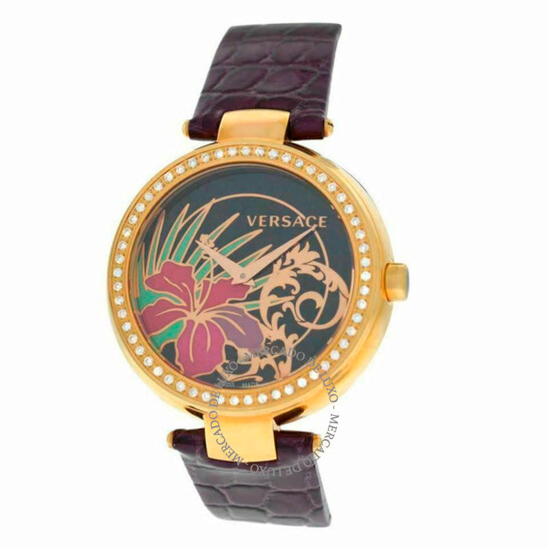 Relógio Mystique Hibiscus Quartz Diamante Mostrador Preto I9Q81 38 mm - Mercado de Luxo - O Maior E-Commerce de Bens, Produtos e Serviços de Luxo do Brasil.