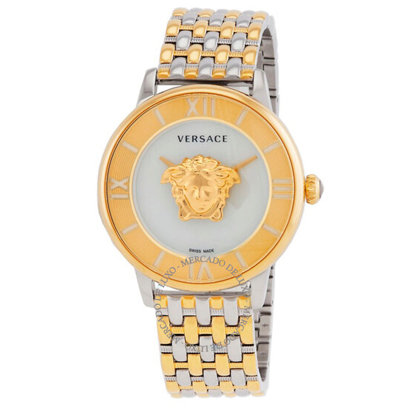 Relógio La Medusa Quartz Silver Dial Two-Tone  - Mercado de Luxo - O Maior E-Commerce de Bens, Produtos e Serviços de Luxo do Brasil.