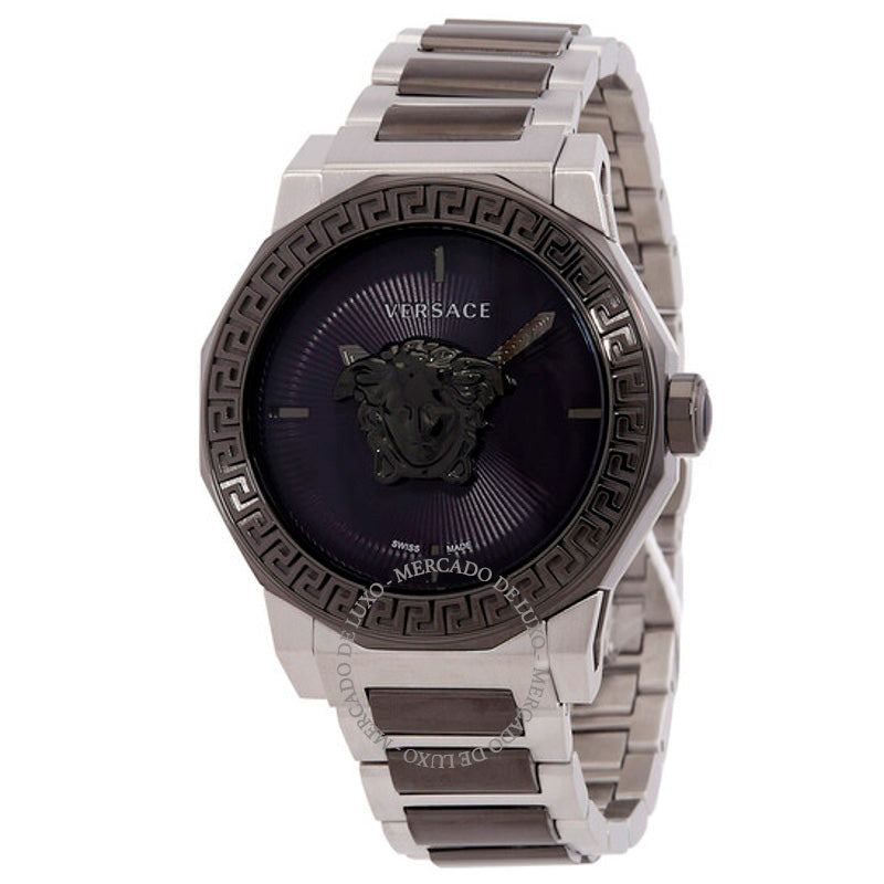 Relógio Medusa Deco Quartzo Mostrador Roxo 38 mm - Mercado de Luxo - O Maior E-Commerce de Bens, Produtos e Serviços de Luxo do Brasil.