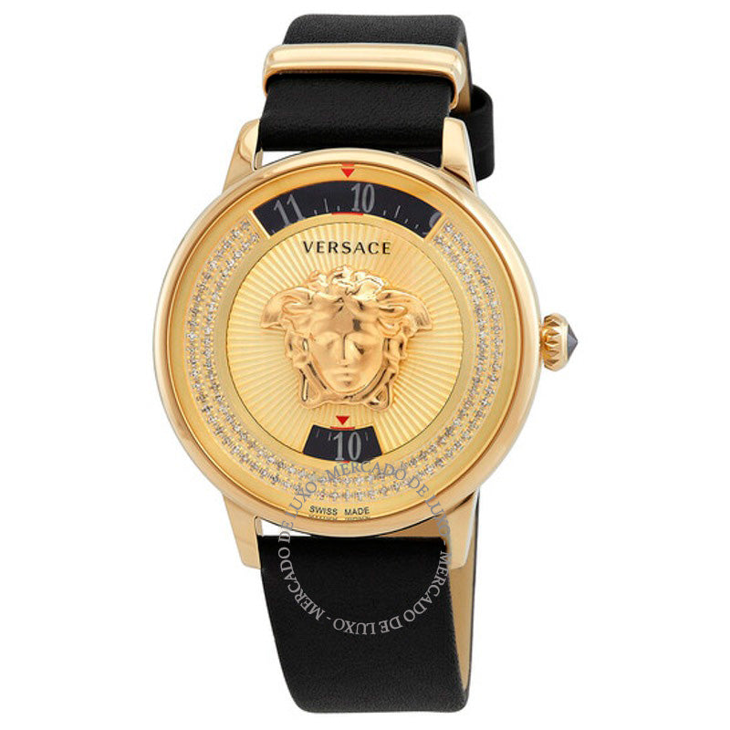 Relógio Ícone Medusa Diamante Quartzo Mostrador Dourado 38 mm - Mercado de Luxo - O Maior E-Commerce de Bens, Produtos e Serviços de Luxo do Brasil.