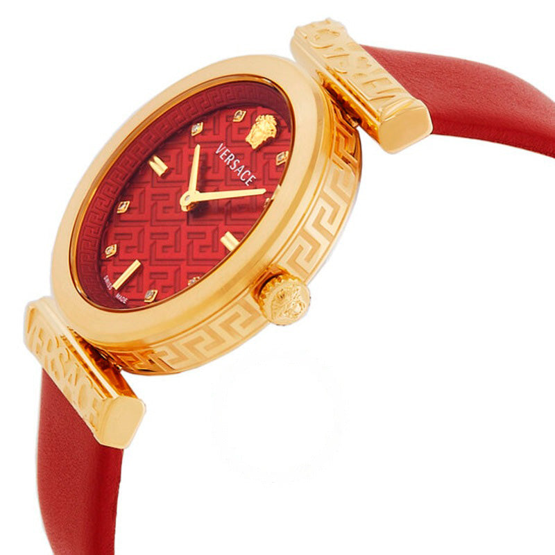 Relógio Regalia Cristal de Quartzo Mostrador Vermelho 34 mm - Mercado de Luxo - O Maior E-Commerce de Bens, Produtos e Serviços de Luxo do Brasil.