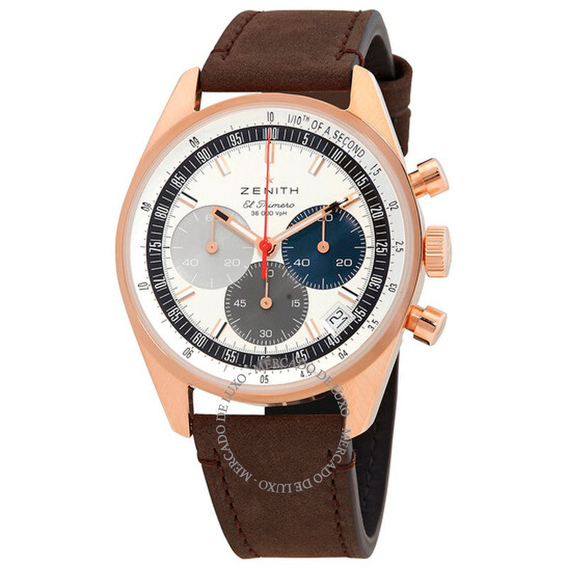 Relógio masculino Chronomaster El Primero cronógrafo automático com mostrador branco 38 mm - Mercado de Luxo - O Maior E-Commerce de Bens, Produtos e Serviços de Luxo do Brasil.