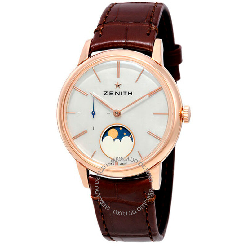 Relógio Elite Ultra Fino com Fases da Lua 36 mm - Mercado de Luxo - O Maior E-Commerce de Bens, Produtos e Serviços de Luxo do Brasil.
