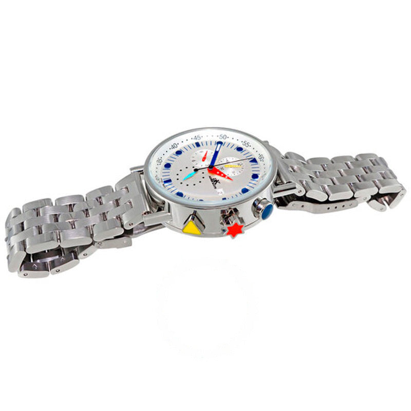 Relógio Mostrador branco de quartzo 45 mm - Mercado de Luxo - O Maior E-Commerce de Bens, Produtos e Serviços de Luxo do Brasil.