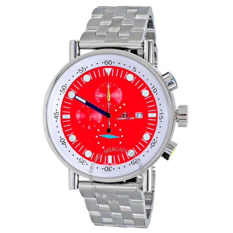 Relógio Mostrador vermelho de quartzo 45 mm - Mercado de Luxo - O Maior E-Commerce de Bens, Produtos e Serviços de Luxo do Brasil.