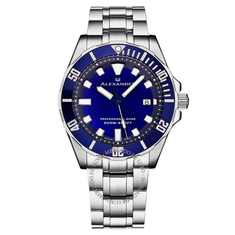 Relógio Alexander 2 Quartzo Mostrador Azul 42 mm - Mercado de Luxo - O Maior E-Commerce de Bens, Produtos e Serviços de Luxo do Brasil.