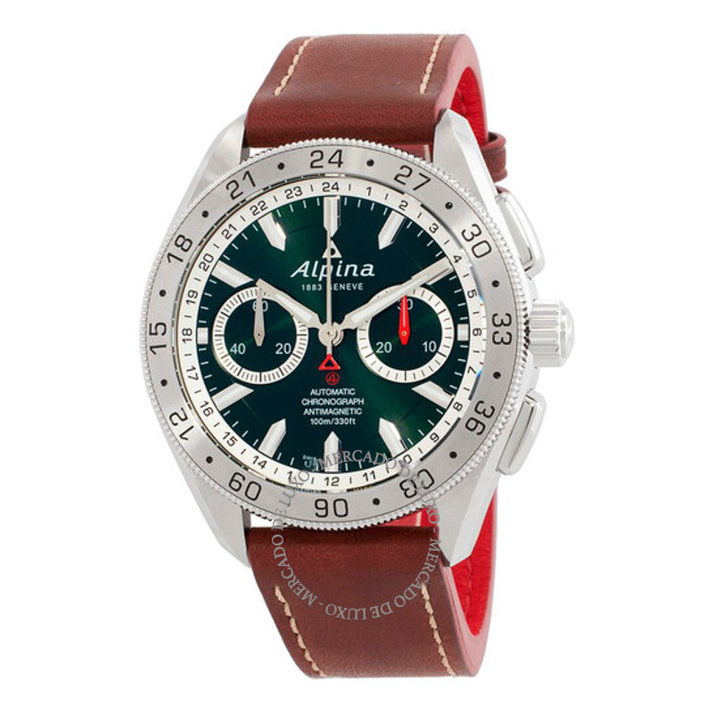 Relógio Alpiner 4 Cronógrafo Automático Mostrador Verde 44 mm - Mercado de Luxo - O Maior E-Commerce de Bens, Produtos e Serviços de Luxo do Brasil.