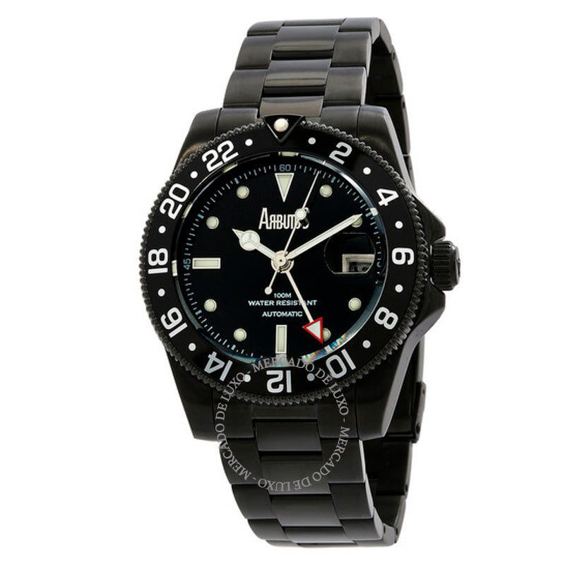 Relógio Wall Street GMT Automático Mostrador Preto 40 mm - Mercado de Luxo - O Maior E-Commerce de Bens, Produtos e Serviços de Luxo do Brasil.