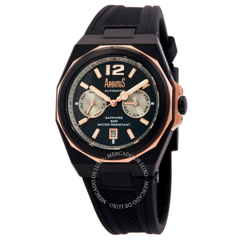 Relógio Wall Street Automático Mostrador Preto 41 mm - Mercado de Luxo - O Maior E-Commerce de Bens, Produtos e Serviços de Luxo do Brasil.