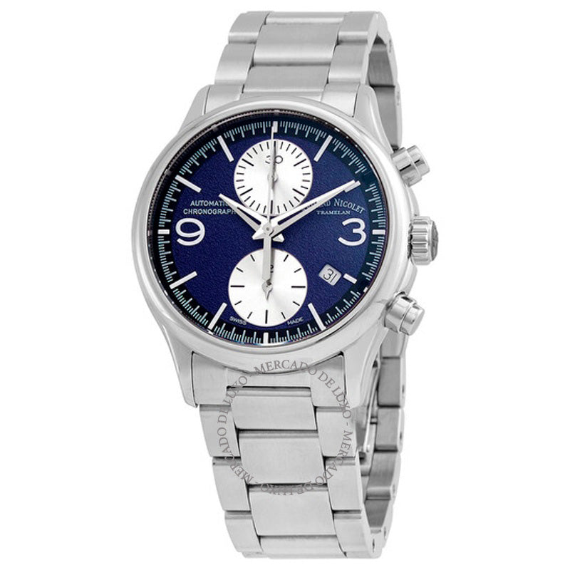 Relógio Cronógrafo MHA Automático Mostrador Azul Escuro 42 mm - Mercado de Luxo - O Maior E-Commerce de Bens, Produtos e Serviços de Luxo do Brasil.