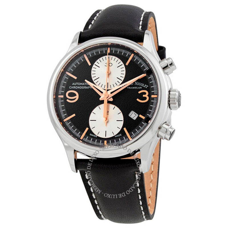 Relógio MHA Cronógrafo Automático Mostrador Preto 42 mm - Mercado de Luxo - O Maior E-Commerce de Bens, Produtos e Serviços de Luxo do Brasil.
