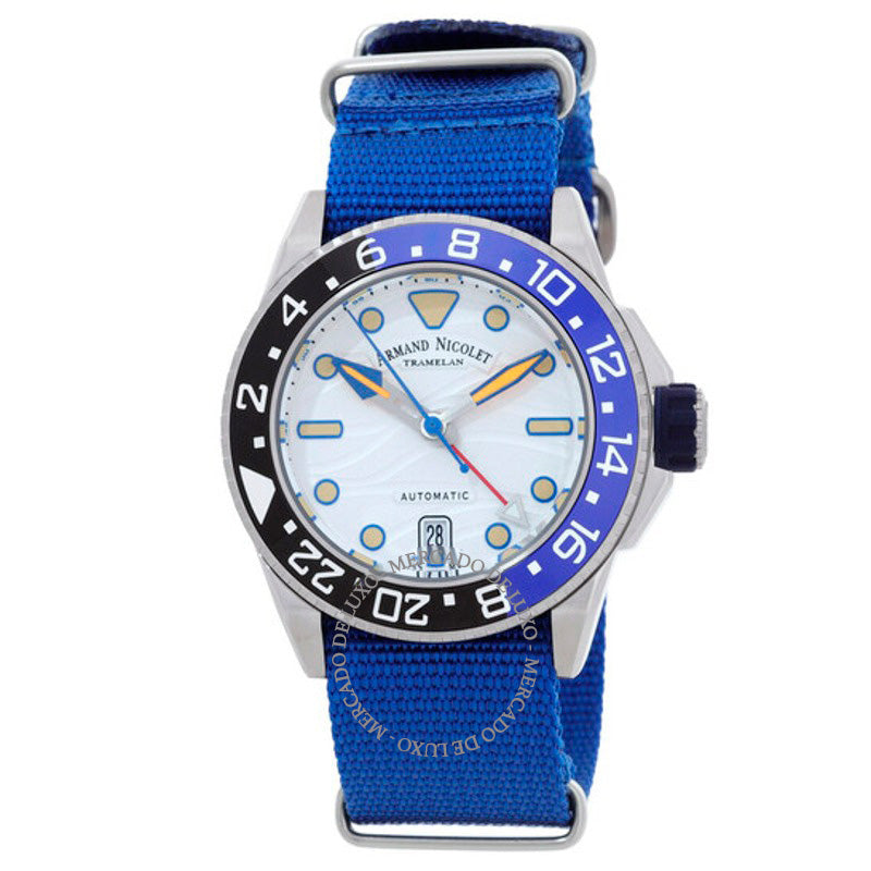 Relógio JSH GMT Automático Mostrador Prateado 41 mm - Mercado de Luxo - O Maior E-Commerce de Bens, Produtos e Serviços de Luxo do Brasil.