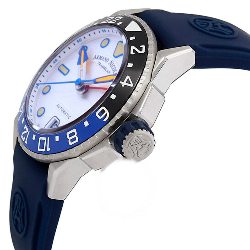 Relógio JSH GMT Automático Mostrador Prateado 41 mm - Mercado de Luxo - O Maior E-Commerce de Bens, Produtos e Serviços de Luxo do Brasil.