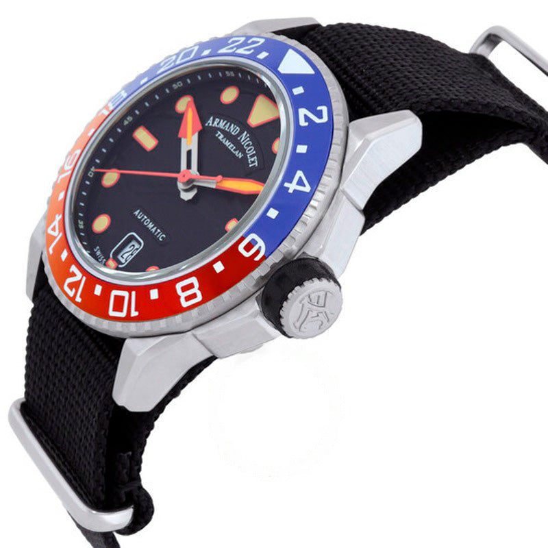 Relógio JSH GMT Automático Mostrador Preto 41 mm - Mercado de Luxo - O Maior E-Commerce de Bens, Produtos e Serviços de Luxo do Brasil.