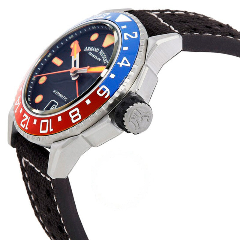 Relógio JSH GMT Automático Mostrador Preto 41 mm - Mercado de Luxo - O Maior E-Commerce de Bens, Produtos e Serviços de Luxo do Brasil.