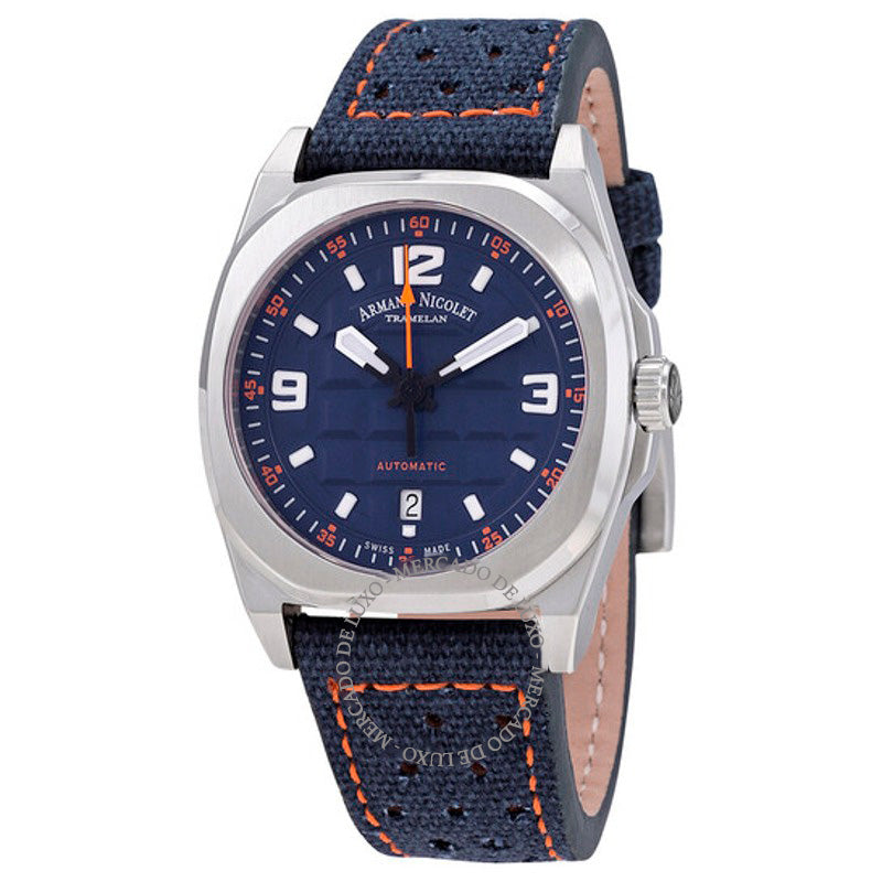 Relógio JH9 Automático Mostrador Azul Escuro  - Mercado de Luxo - O Maior E-Commerce de Bens, Produtos e Serviços de Luxo do Brasil.