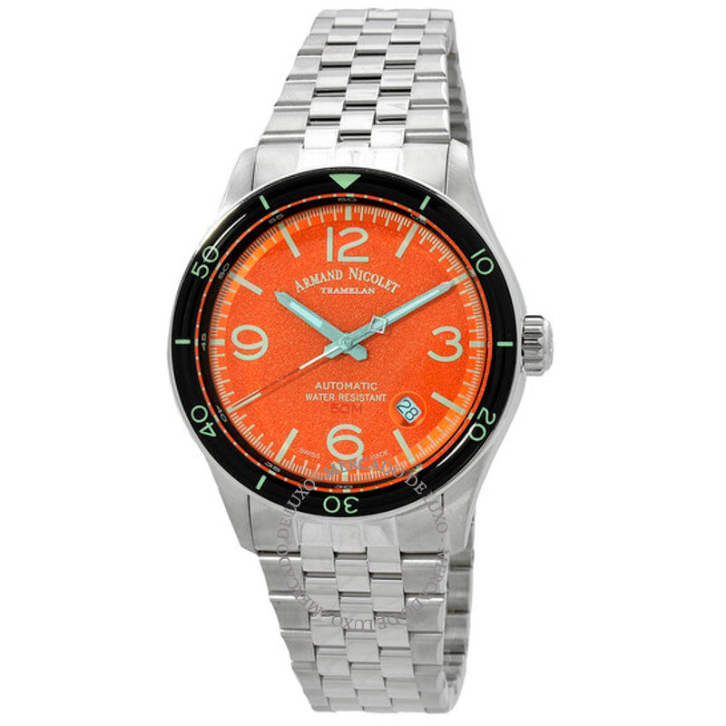 Relógio M2H Mostrador Laranja Automático 41 mm - Mercado de Luxo - O Maior E-Commerce de Bens, Produtos e Serviços de Luxo do Brasil.