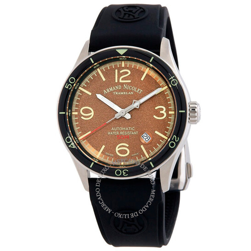 Relógio M2H Automático Mostrador Marrom 41 mm - Mercado de Luxo - O Maior E-Commerce de Bens, Produtos e Serviços de Luxo do Brasil.