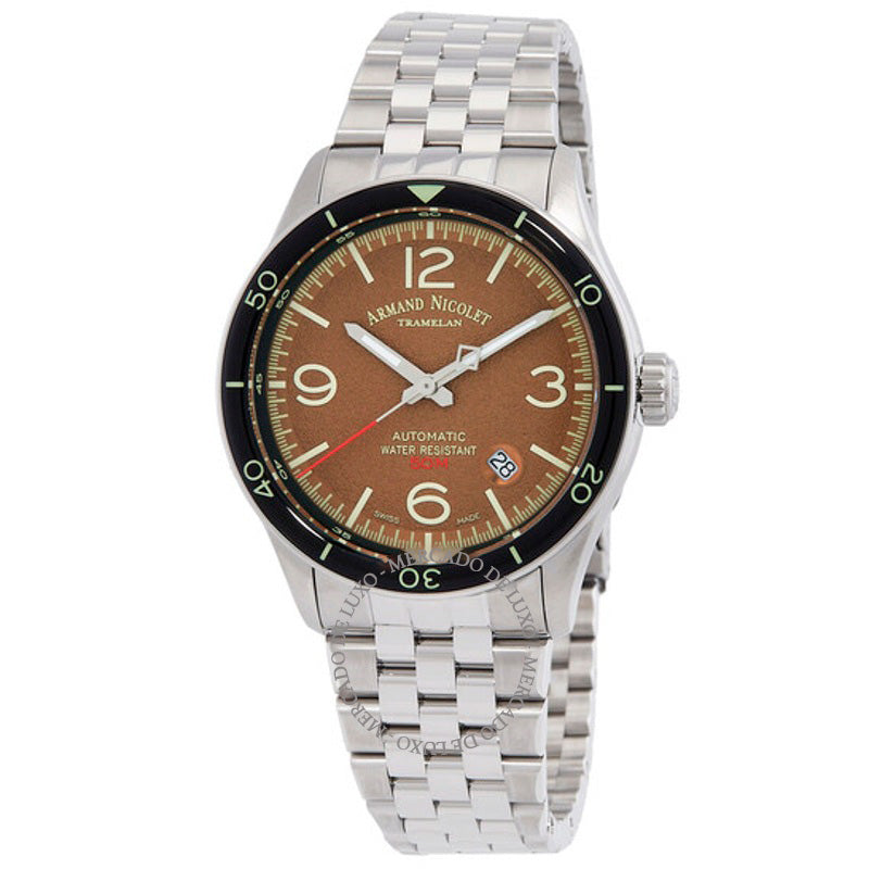 Relógio M2H Automático Mostrador Marrom 41 mm - Mercado de Luxo - O Maior E-Commerce de Bens, Produtos e Serviços de Luxo do Brasil.