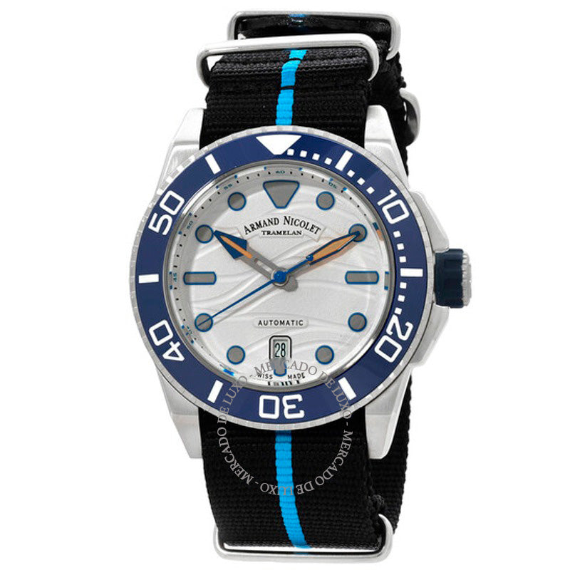 Relógio JSH Automático Mostrador Branco 44 mm - Mercado de Luxo - O Maior E-Commerce de Bens, Produtos e Serviços de Luxo do Brasil.