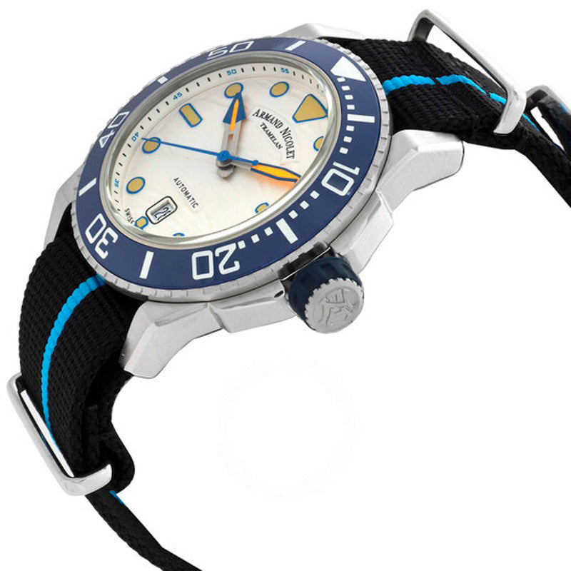 Relógio JSH Automático Mostrador Branco 44 mm - Mercado de Luxo - O Maior E-Commerce de Bens, Produtos e Serviços de Luxo do Brasil.
