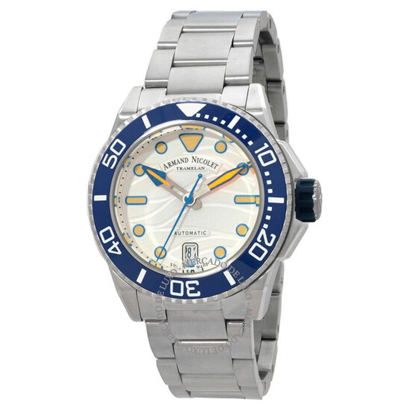 Relógio JSH Automático Mostrador Branco 41 mm - Mercado de Luxo - O Maior E-Commerce de Bens, Produtos e Serviços de Luxo do Brasil.