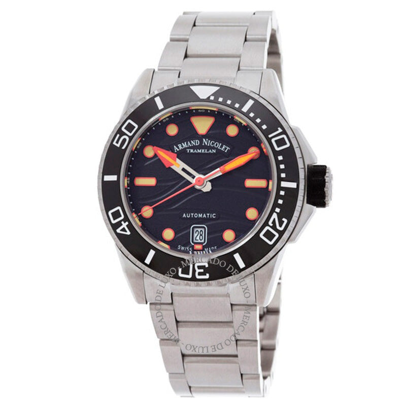 Relógio JSH Automático Mostrador Preto 41 mm - Mercado de Luxo - O Maior E-Commerce de Bens, Produtos e Serviços de Luxo do Brasil.