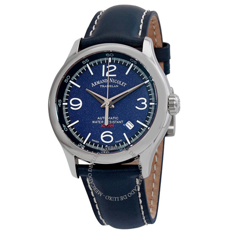Relógio MAH Automático Mostrador Azul  - Mercado de Luxo - O Maior E-Commerce de Bens, Produtos e Serviços de Luxo do Brasil.