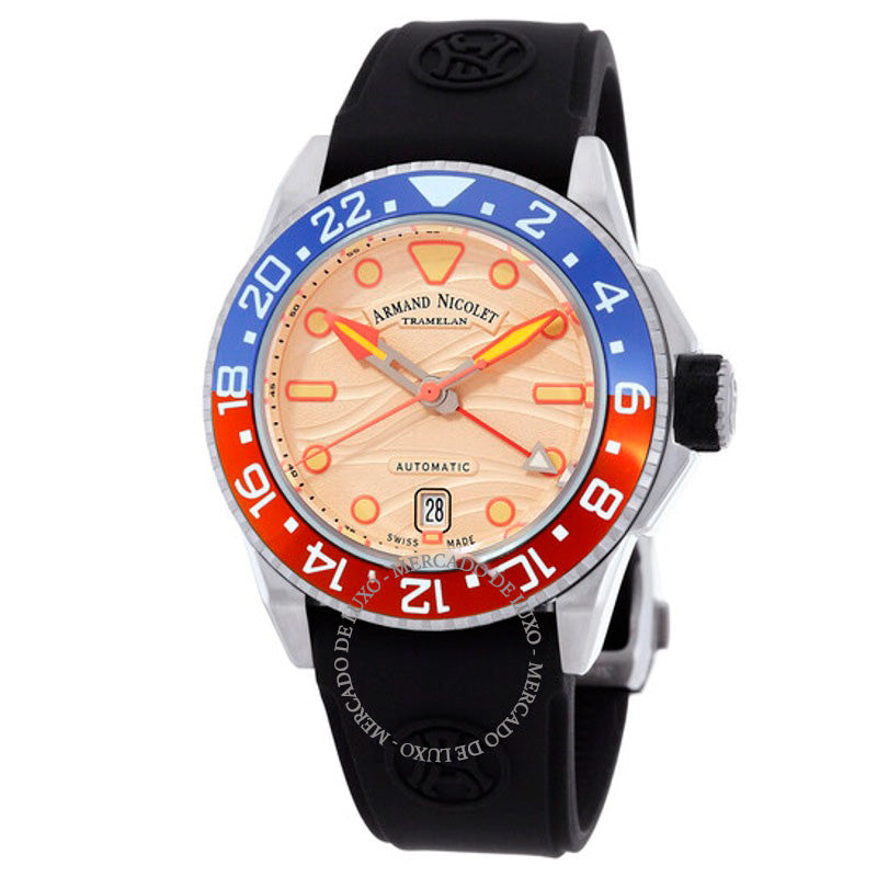 Relógio JSH GMT Automático 41 mm - Mercado de Luxo - O Maior E-Commerce de Bens, Produtos e Serviços de Luxo do Brasil.