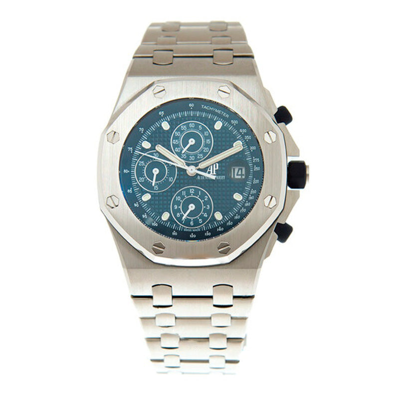 Relógio Royal Oak Offshore "25º Aniversário" Cronógrafo Automático Mostrador Azul 42 mm - Mercado de Luxo - O Maior E-Commerce de Bens, Produtos e Serviços de Luxo do Brasil.
