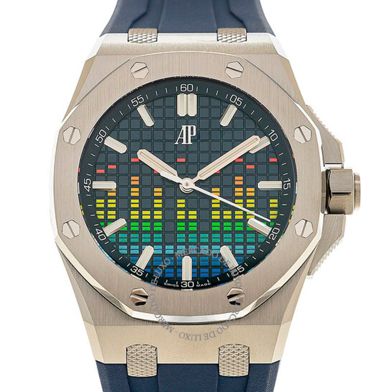 Relógio Royal Oak Offshore "Selfwinding - Music Edition" Mostrador Azul Automático 43 mm - Mercado de Luxo - O Maior E-Commerce de Bens, Produtos e Serviços de Luxo do Brasil.