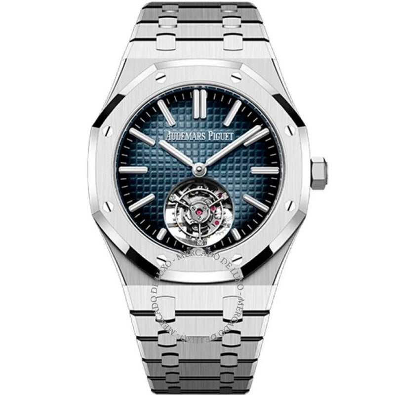 Relógio Royal Oak "50º Aniversário" Flying Tourbillon Automático Mostrador Azul  - Mercado de Luxo - O Maior E-Commerce de Bens, Produtos e Serviços de Luxo do Brasil.