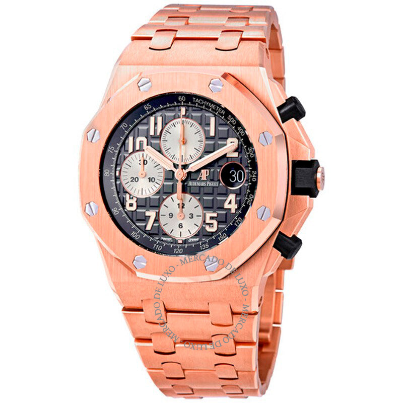 Relógio Royal Oak Offshore Cronógrafo Automático em Ouro Rosa 18 quilates 42 mm - Mercado de Luxo - O Maior E-Commerce de Bens, Produtos e Serviços de Luxo do Brasil.