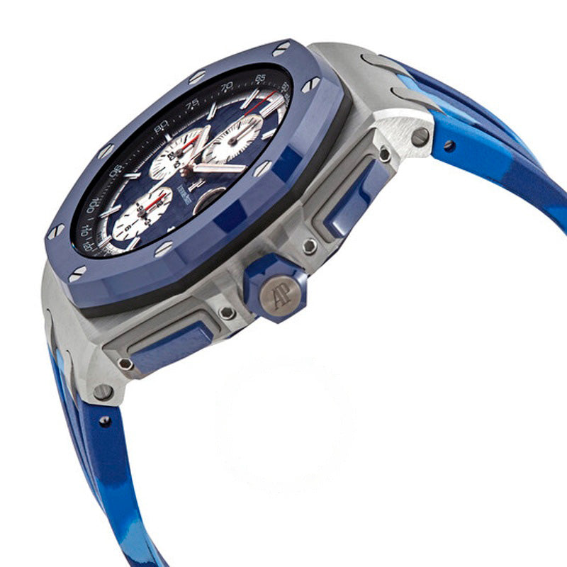 Relógio Royal Oak Offshore 44 mm Camuflagem Cronógrafo Mostrador Azul 44 mm - Mercado de Luxo - O Maior E-Commerce de Bens, Produtos e Serviços de Luxo do Brasil.