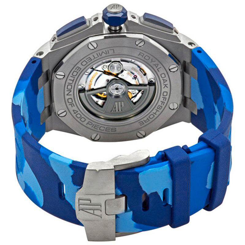 Relógio Royal Oak Offshore 44 mm Camuflagem Cronógrafo Mostrador Azul 44 mm - Mercado de Luxo - O Maior E-Commerce de Bens, Produtos e Serviços de Luxo do Brasil.