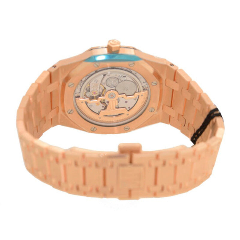 Relógio Royal Oak Extrafino Automático Mostrador Azul Ouro Rosa 18 K  - Mercado de Luxo - O Maior E-Commerce de Bens, Produtos e Serviços de Luxo do Brasil.